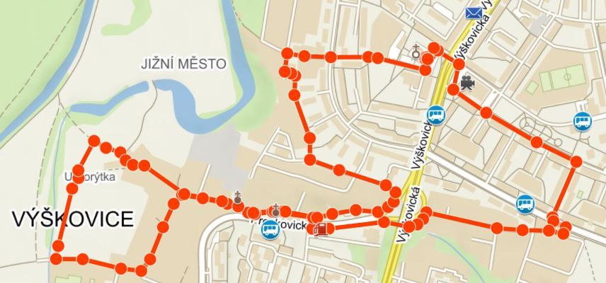 mapa 5 km